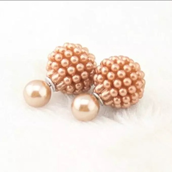 🔴5/$15⚠️𝗖𝗟𝗘𝗔𝗥𝗔𝗡𝗖𝗘⚠️Beige Earrings NEW - Picture 7 of 7